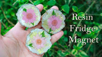 Epoxy Resin Fridge Magnet for Beginners | Resin Magnets Idea | resin fridge  magnet