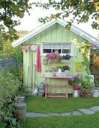Pin By Helle Derrick On Gardening Backyard Shed Colours Garden Shed