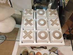 Noughts And Crosses Timber Block Set Bed Bath Table 39 95 Beach Decor Accessories Beach Decor Kids Room