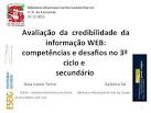 Resultado de imagem para credibilidade da informacao