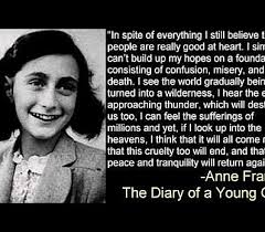 She suffered challenges that most of us could never imagine. Anne Frank Quote Passover Haggadah By Seth Malin