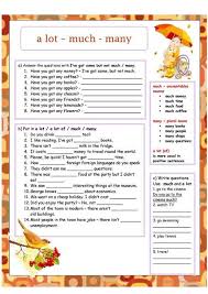 Much Many A Little A Few A Lot Of Much Many A Lot Of Worksheet Free Esl Printable Worksheets Made By Teachers English Grammar English Classroom Learn English