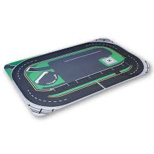 Kids Vinyl Oval Race Track Race Track Diecast Cars Display Racing