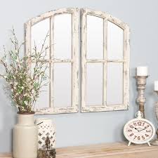 Delectable window wall mirrors gorgeous pane large rectangle. Jolene Arched Window Pane Mirrors Set Of 2 White