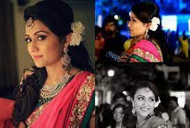 Engagement Hairstyles For Your Wedding Real Brides Reveal Engagement Hairstyles Hair Styles Indian Bridal Hairstyles