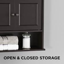 As soon as you have actually selected a residence or apartment or condo to reside in, among the first things that you will certainly want to do is to start to provide as well as. Mainstays Bathroom Wall Mounted Storage Cabinet With 2 Shelves Espresso Walmart Com Walmart Com