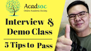 How To Apply In Acadsoc Demo Class Tips Esl Tutor Philippines 8k To 50k Month Youtube