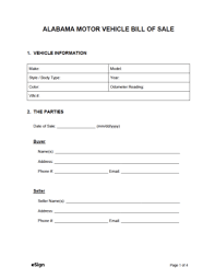 It is a simple format that can be easily downloaded by the generic auto sale form can offer you many choices to save money thanks to 17 active results. Free Alabama Bill Of Sale Forms Pdf Word