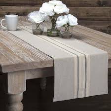 48 In Table Runner In Khaki Walmart Com In 2020 Farmhouse Tabletop Shabby Chic Kitchen Farmhouse Table