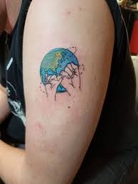 Me Snd You Against The World Tattoo Handtattoo Worldtattoo By Traci Donnelly Hand Tattoos World Tattoo Tattoos