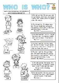 Describing People Readings Clothes 20 10 2018 Pdf English Worksheets For Kids English Activities English Exercises