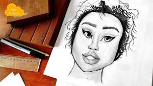 Comment dessiner un visage de fille au crayon etape par etape - YouTube