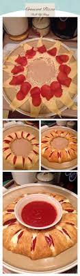 Pizza Crescent Roll Up Ring Ingredients 2 Cans Of Pillsbury Crescent Roll Dough 1 Bag Of Pepperoni 1 Bag Of Mozz Chees Food Recipes Fruit Pizza Recipe