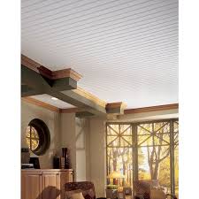 Vinyl ceiling planks beadboard interior. Shop Armstrong 5 In X 84 In Woodhaven Ceiling Tile Plank At Lowes Com Armstrong Ceiling Plank Ceiling Beadboard Ceiling