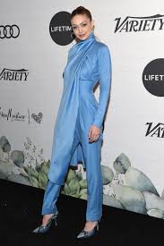 Gigi wore this showstopping number as she upped the. Gigi Hadid Rocks Variety S Power Of Women Luncheon In Head To Toe Blue Footwear News