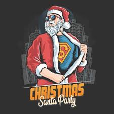 Santa Claus T Raper Hip Hop Christmas Party Artwork Vector Retro Vector Illustration Santa Santa Claus