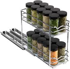 pull out spice rack organizer