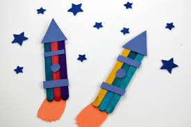 Craft Projects For Kids Craft Stick Crafts Rocket Craft Popsicle Stick Crafts For Kids