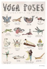 Vulnerable Species Yoga Poses Relaxing Yoga Yoga Poster Easy Yoga Workouts