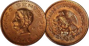 Presuming that you are asking about the numismatic value of a coin dated 1962, it depends on the denomination of the coin as well as its. Coin Value Mexico 5 Centavos 1942 To 1955