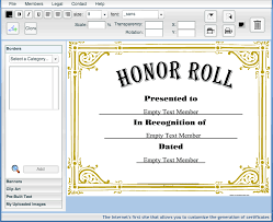 certificate creator create and print