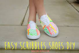 All the ideas are amazingly simple, feasible to make and totally cheap thus saving up lots of your time and money for sure. Scribbles Paint Tennis Shoes Diy Ilovetocreate
