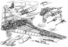 The ho 229 v3 is the first jet in the zerstörer tech tree of the luftwaffe and currently comes before the g.91 r/3.ironically, it goes against much of the doctrine set by the previous planes, favouring speed and manoeuvrability over armament and. Horten Ho 229 Cutaway Drawing In High Quality