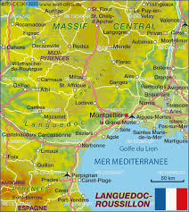 Karte Von Languedoc Roussillon Frankreich Karte Auf Welt Atlas De Atlas Der Welt Frankreich Karte Frankreich Montpellier