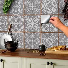 It has an intriguing blend of practicality and style, which is hard to match. 24 Grey Tile Stickers Moroccan Victorian Retro Traditional Mosaic Style Tile Stickers Transfers Cover For 6x6 15 X 15cm Tile Bathroom Kitchen Stick On Wall Peel And Stick Tile Decals Shabby Chic