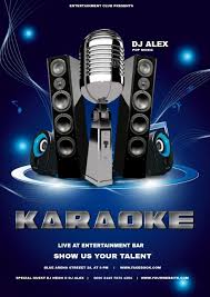 Karaoke In 2020 Karaoke Poster Template Entertainment Bar