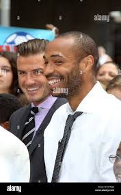 David beckham and thierry henry hi-res stock photography and images