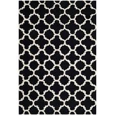 Black And White Wool Rug Uk Canora Grey Santamonica Hand Tufted Wool Black White Area Rug Area Rugs Colorful Rugs Rugs