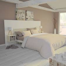 Choisissez la tête de lit bois ou dérivé bois qui vous convient le mieux, et faites de votre lit le meilleur endroit sur terre. Ensemble Tete De Lit 160 Cm 2 Chevets Blanc Mat Et Bois Flotte Creme Kazed