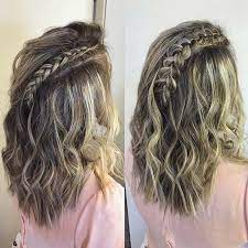 Messy Lob With A Dutch Braid Easy Braids Braids For Short Hair Braided Hairstyles