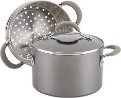 As any avid kohl's shopper knows, the store regularly runs sitewide discounts to the tune of 15, 20 or even 30% off. Amazon Com Circulon 3 Qt Covered Stockpot Insert Hard Anodized Aluminum Steamer Set 3 Quart Graphite Kitchen Dining