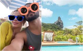Nada anormal para um casal, mas um detalhe chamou atenção. Veja O Hotel Que Caio Castro E Grazi Massafera Estao Em Noronha Dci