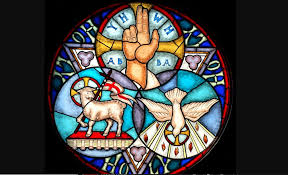 Holy Trinity stained-glass window by Ignatius Schott
