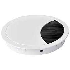 Für die gewählten filter haben wir derzeit leider nichts im angebot. Schreibtisch Kabeldurchfuhrung Metall Weiss Mit Burstendurchlass 60 Mm Gunstig Online Kaufen