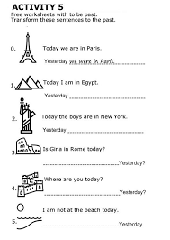 The Verb To Be In The Past Lecciones De Gramatica Ejercicios De Ingles Actividades De Ingles