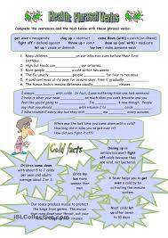 Health Phrasal Verbs Verb Worksheets Worksheets For Kids Verb