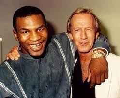 Iron" Mike Tyson and actor Paul Hogan, known for his role as Crocodile  Dundee, in 1986