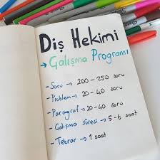 Sağlık bakanlığı ağız ve diş sağlığı daire başkanı doç. Dis Hekimi Calisma Programi Ders Programlari Calisma Motivasyon