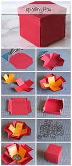 Happy Birthday Diy Surprise Box For Boyfriend Exploding Box Http Www Deschdanja Ch Kreativ Blog 142 Exploding Box Fun Diy Crafts In 2020 Diy Gift Box Diy Gifts Paper Crafts Diy
