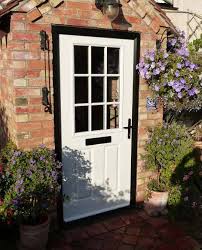 Where they use glass it is usually just a small glazed section, much like a porthole on a ship (although not necessarily round!) both cottage and stable doors are available in timber, upvc, composite and aluminium clad versions. Composite Cottage Style Doors