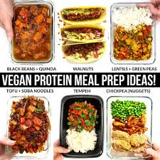 Plant Ahead Meal Prep Program High Protein Vegan Recipes Vegan Protein Recipes Vegetarian Meal Prep