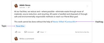 Learn vocabulary, terms and more with flashcards, games and other study tools. Topics And Hashtags In Yammer Microsoft Tech Community