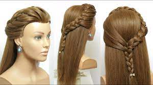 Easy Party Hairstyles Beautiful Hairstyle With Braid Youtube