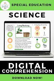 Digital Science Leveled Comprehension Digital Comprehension Special Ed Digital Science Science Reading Comprehension Special Education Lesson Plans