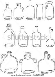 Are you searching for clear glass png images or vector? Vector Hand Draw Clear Glass Bottles In 12 Style Bottle Drawing Glass Bottles Flower Art Drawing