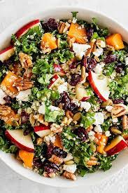 Fall Harvest Salad With Apple Cider Vinaigrette Recipe Whole Food Recipes Eat Salad Vegetarian Recipes